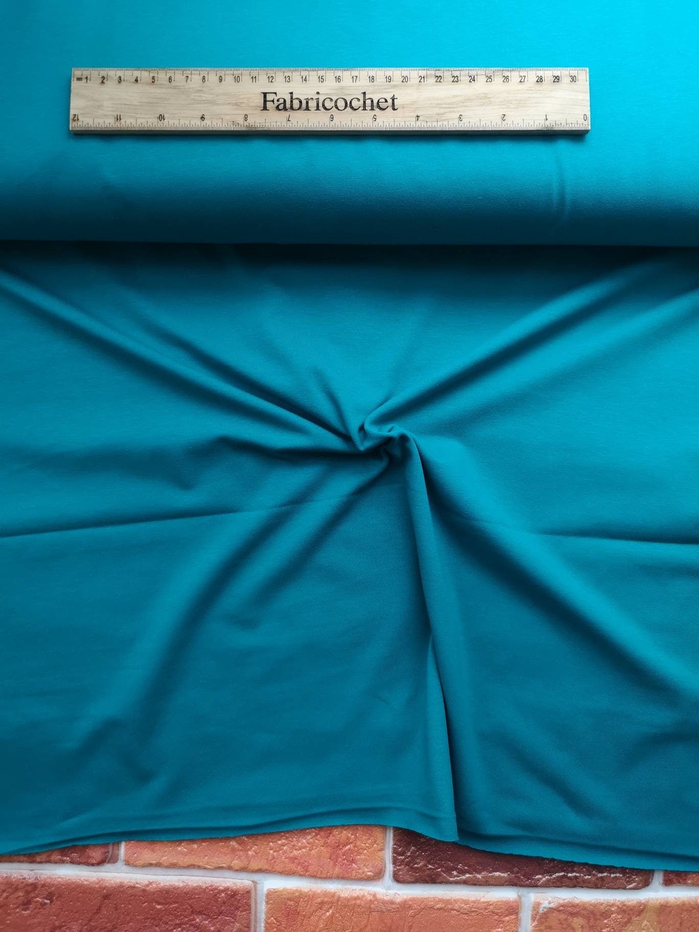 Plain Jersey fabric: teal