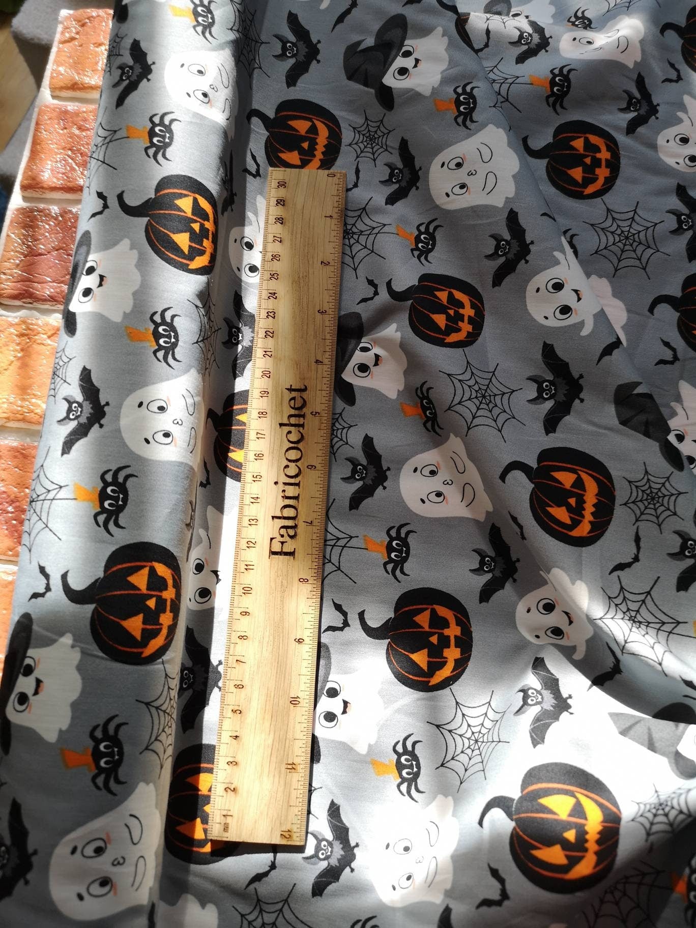 Halloween cotton: skulls, día de los muertos, ghosts, pumpkins, bat's, spiderweb